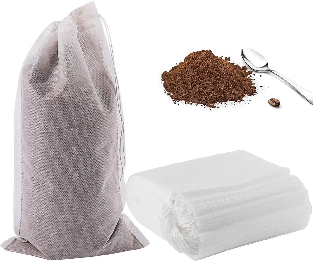 YQL Cold Brew Coffee Filter,50PCS 6X10 Inch No Mess Cold Brew Coffee Bags Disposable Mesh Brewing Bags Tea Filter Bag for Cold Brew Coffee or Tea(4x6/8x12inch Available) - Image 1