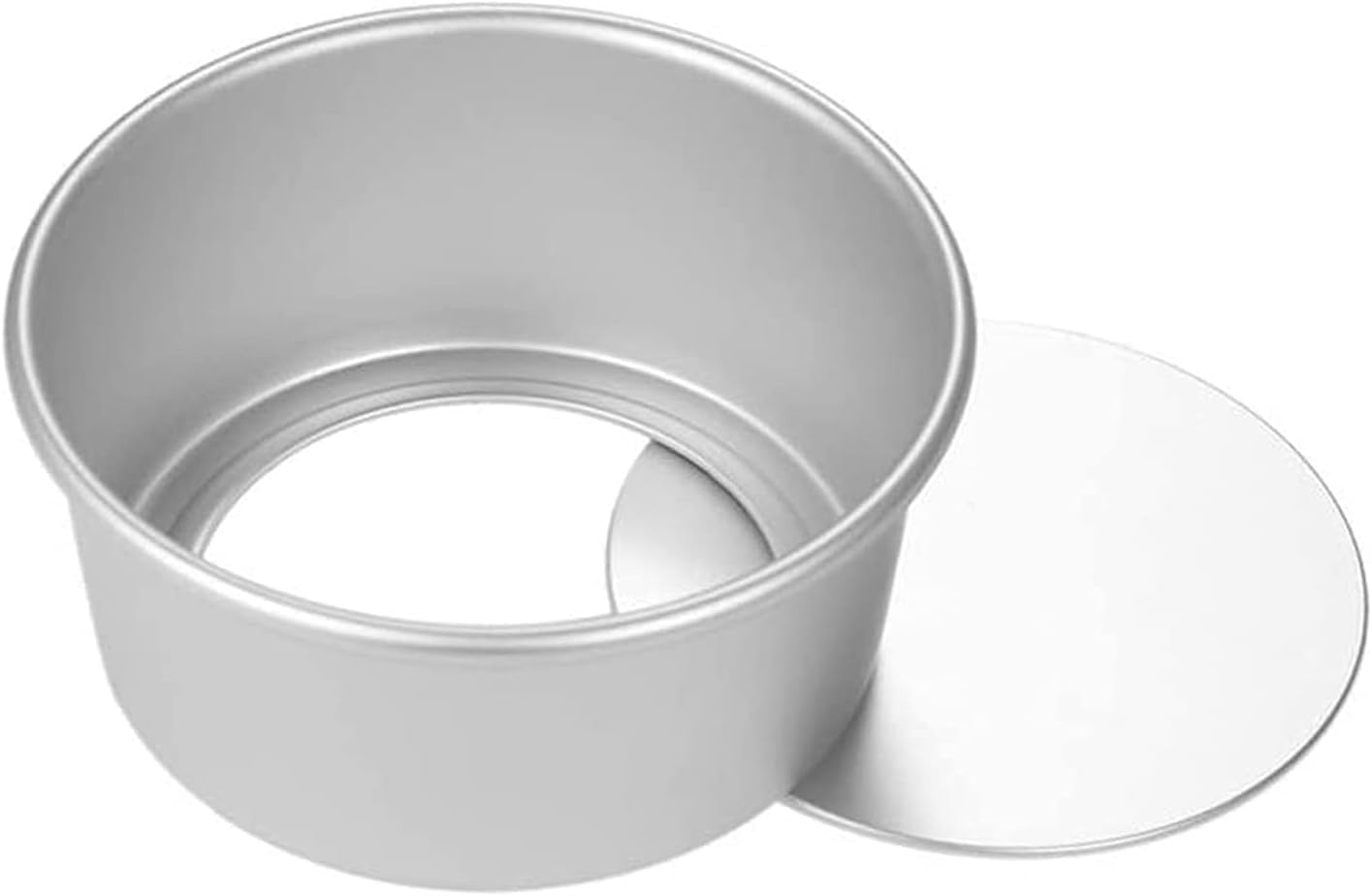 6 Inch Cake Pan Round, Small Cheesecake Pan with Removable Bottom, Chiffon Cake Mold Anodized Aluminum Baking Pan - Image 1