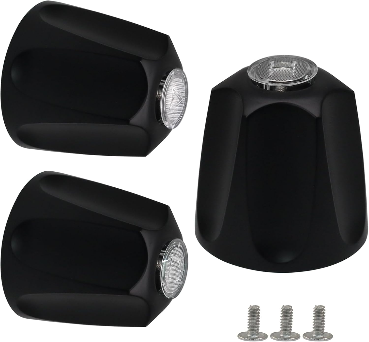 Biaungdo Black Shower Knob Replacement Set of 3, Bathtub Faucet Handles Include Hot and Cold/Diverter Shower Knob for Remodeling Trim - Image 7