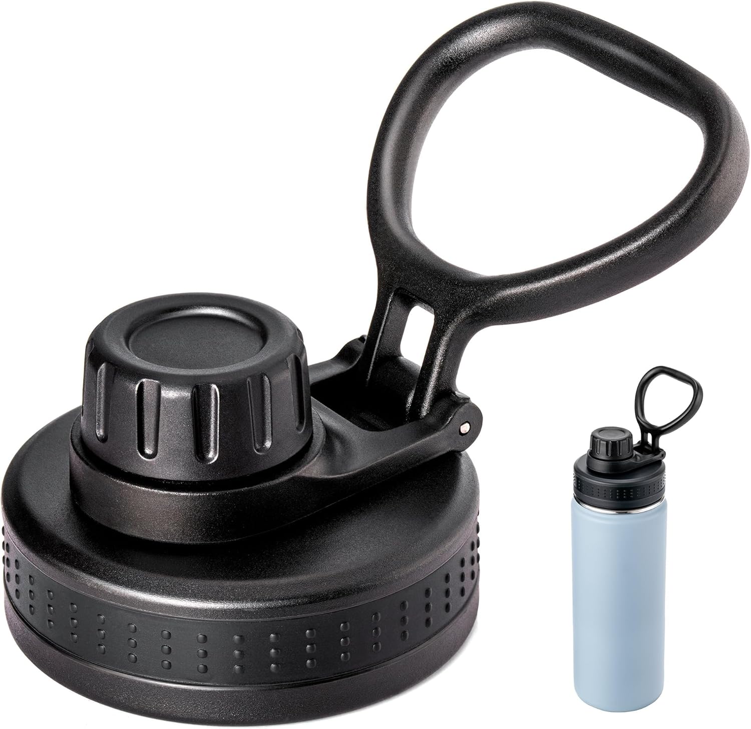 Spout Replacement Lid for Hydrapeak Wide Mouth14 26 32 40 50 Oz Bottles, Chug Lid with Ergonomic Handle, BPA - Free - Image 1