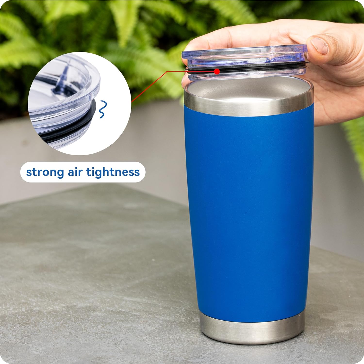 2 Pack 20 ozTumbler Lid for Yeti Rambler,Old Style Rtic and More Travel Mugs, Splash Proof Replacement Lid for 3.2