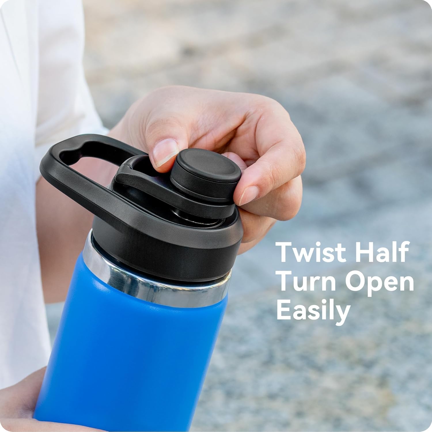 Wide Mouth Spout Lid for Hydro Flask 12-64 oz & More | Compatible Replacement Chug Lid for 2.28