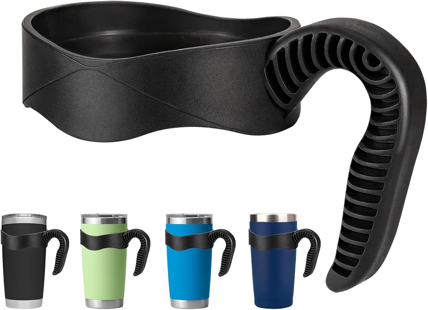 Activity Tumbler Handle for YETI Rambler 20 oz,Anti Slip Travel Mug Grip Cup Holder for Sumwill, Ozark Trail,Sic and More 20OZ Mugs, BPA FREE - Image 1