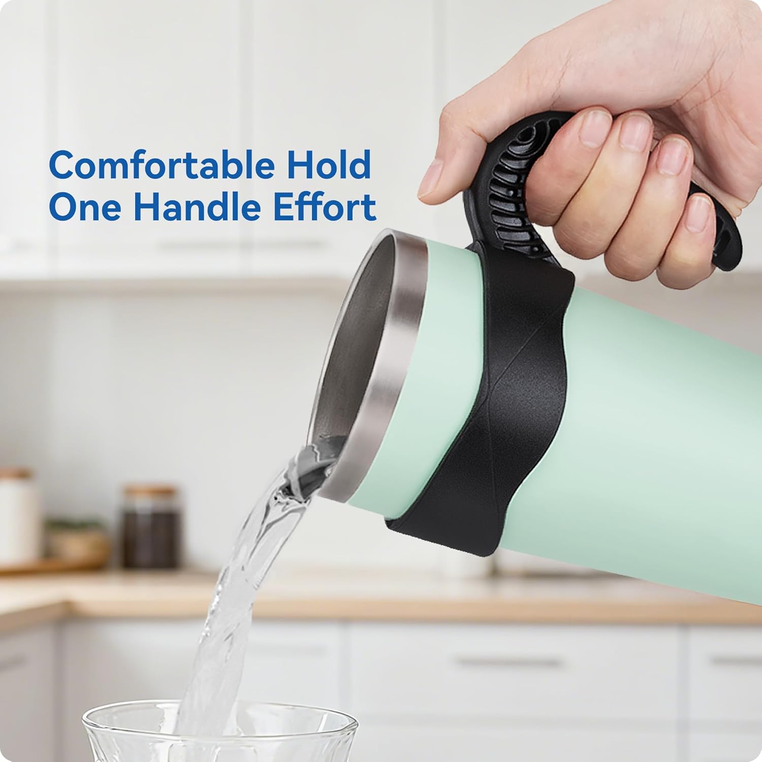 Activity Tumbler Handle for YETI Rambler 20 oz,Anti Slip Travel Mug Grip Cup Holder for Sumwill, Ozark Trail,Sic and More 20OZ Mugs, BPA FREE - Image 3