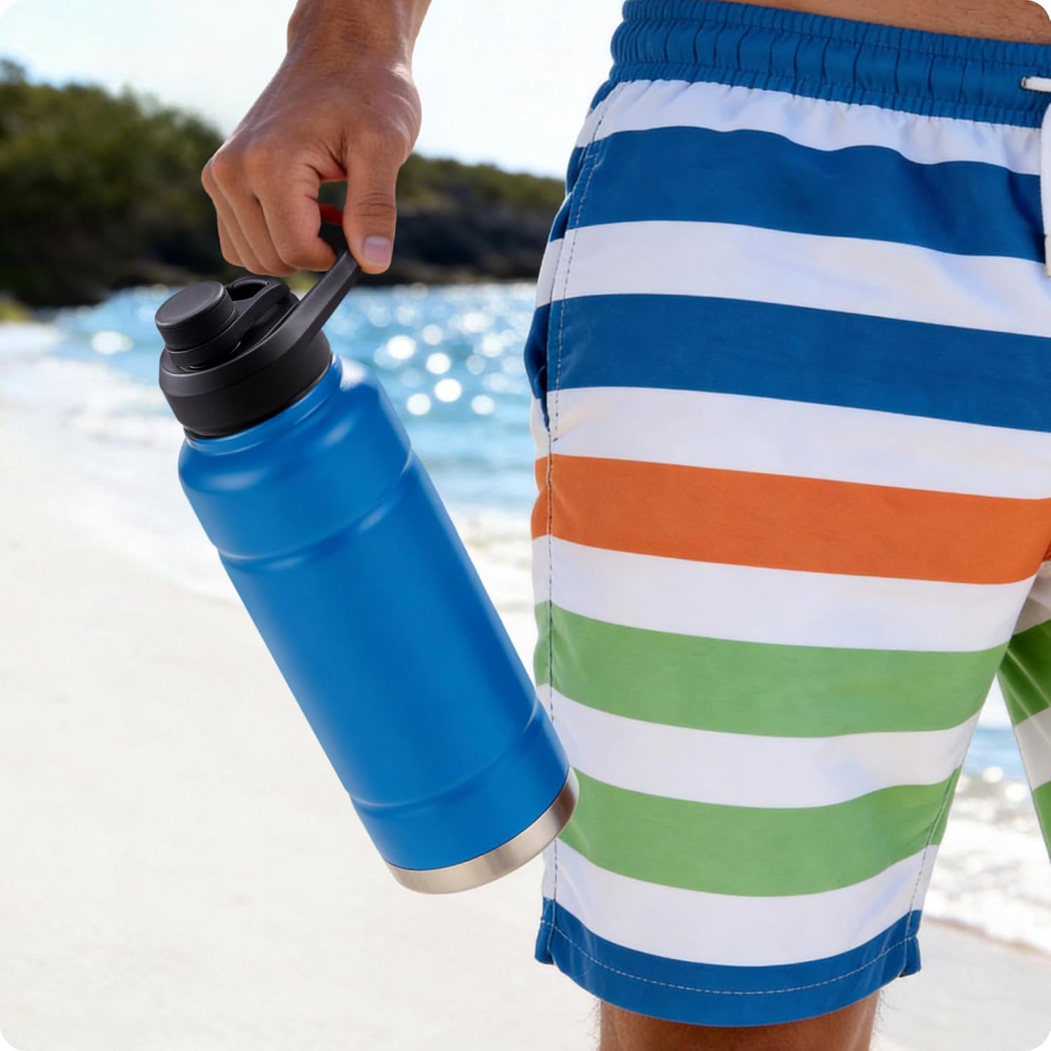Replacement Lid for Bubba Water Bottle 24 32 40 OZ, Spout Lid with Ergonomic Handle for Bubba Trailblazer - Durable, BPA-Free & Leak-Proof - Image 2