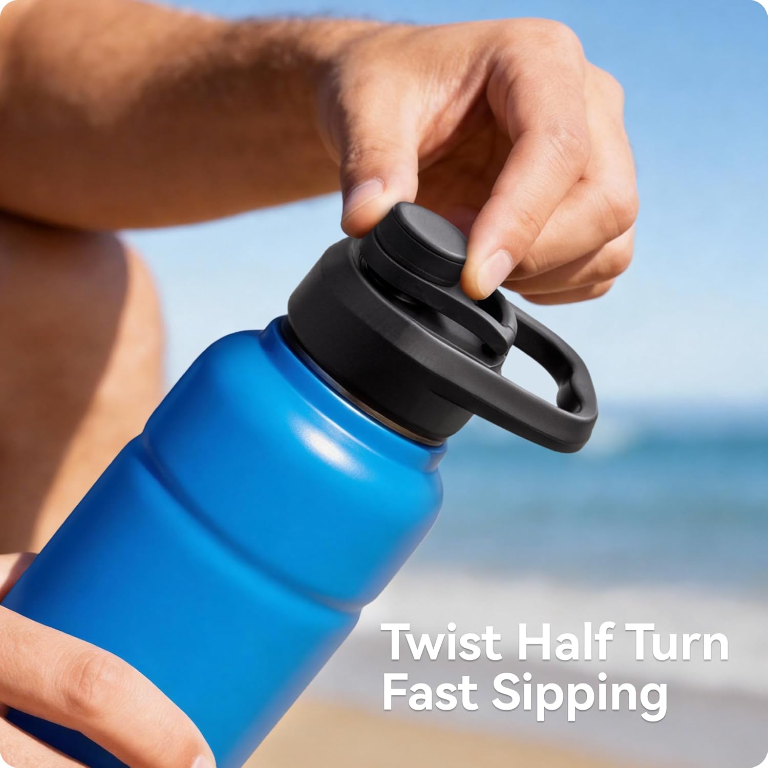 Replacement Lid for Bubba Water Bottle 24 32 40 OZ, Spout Lid with Ergonomic Handle for Bubba Trailblazer - Durable, BPA-Free & Leak-Proof - Image 3
