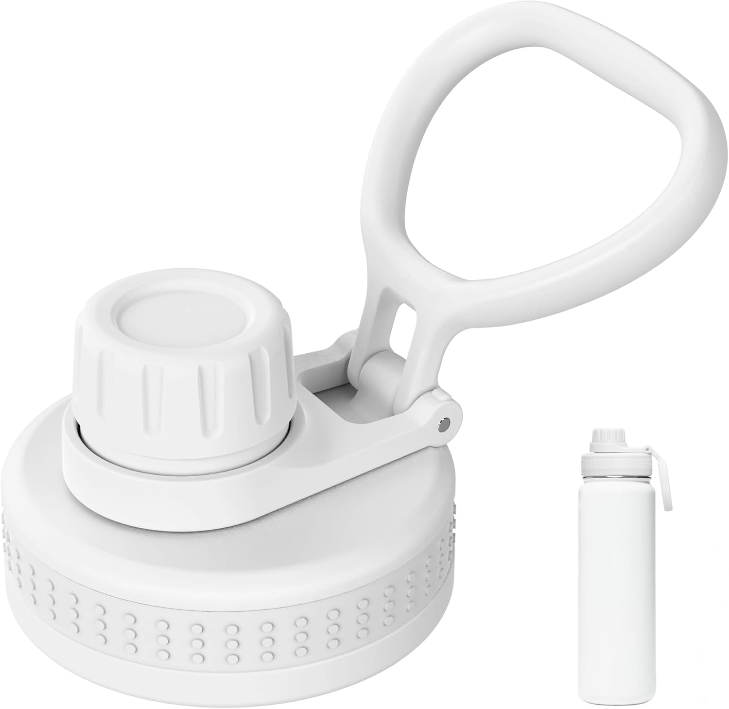 Spout Lid for Lululemon Sport Water Bottle 18/24/32/64 OZ & Clear Bottle 24/32 OZ, Water Bottle Replacement Lid with Ergonomic Handle, BPA-Free - Image 1