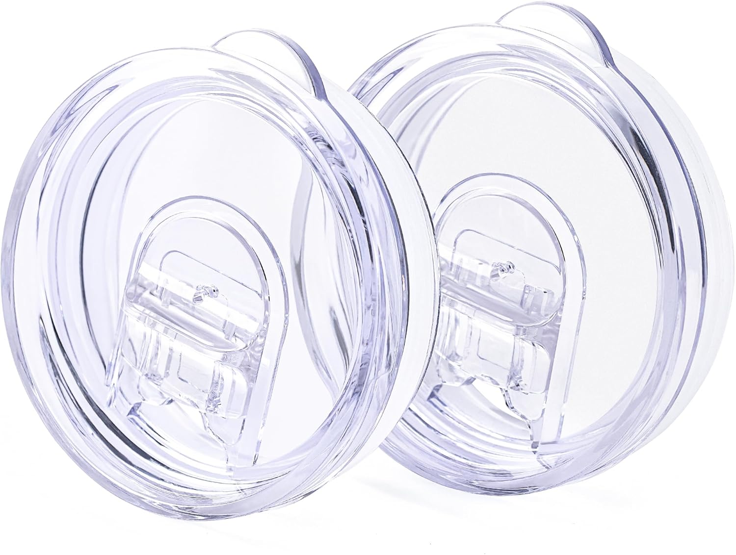 2 Pack 20 oz Skinny Tumble Lids,Replacement Spill Proof Splash Resistant Sliding Cup Covers for 2.73