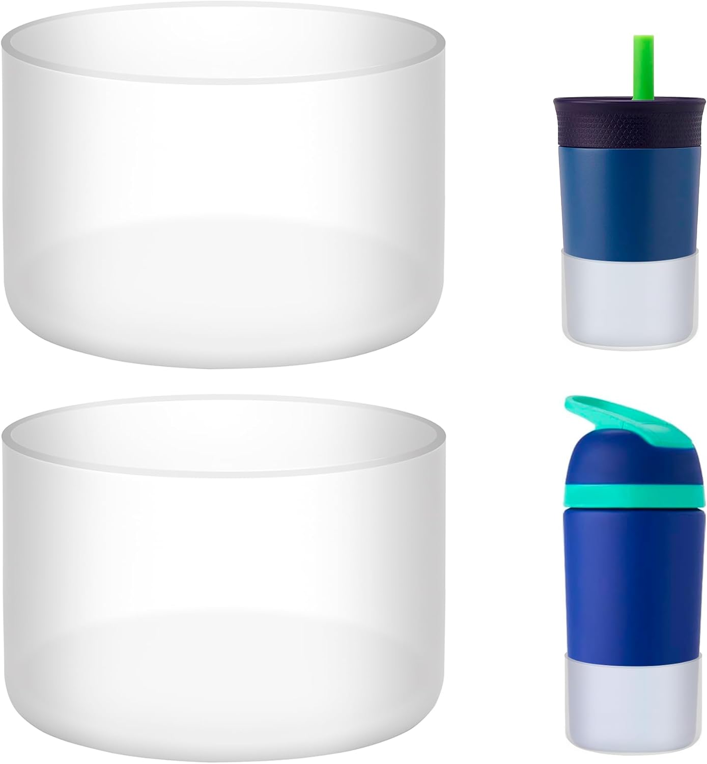 2 Pack Silicone Boot Protector | Compatible with Owala 24/40oz Travel Tumbler, 12oz Insulation & 14oz Flip Water Bottle | Fits 2.75-2.85