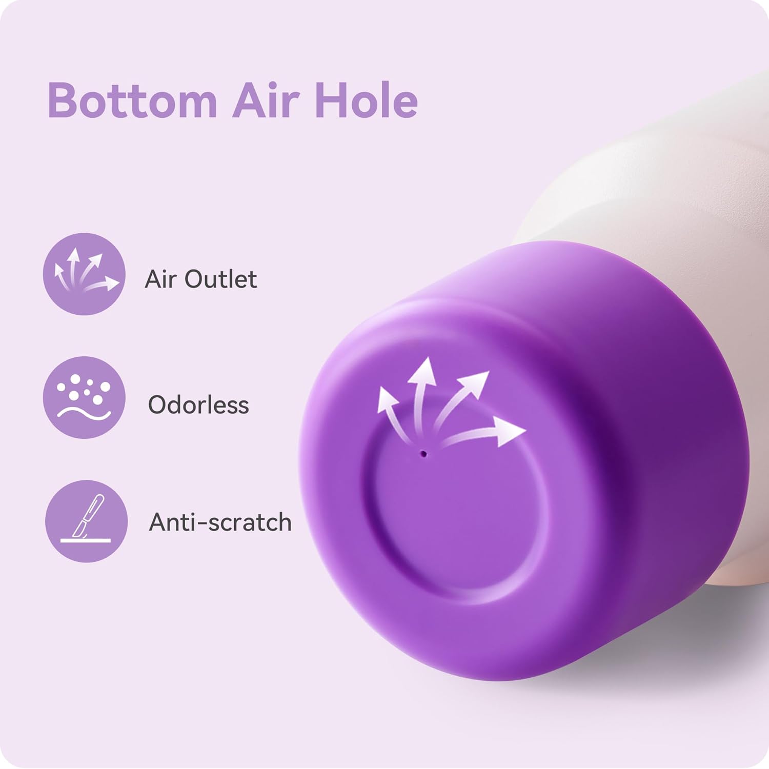 2Pack Silicone Boot Covers | Compatible with Hydro Flask Wide Mouth 20/24oz,Standard Mouth18/ 21/24oz,24oz Travel&2-20oz Water Bottles| 2.75-2.85