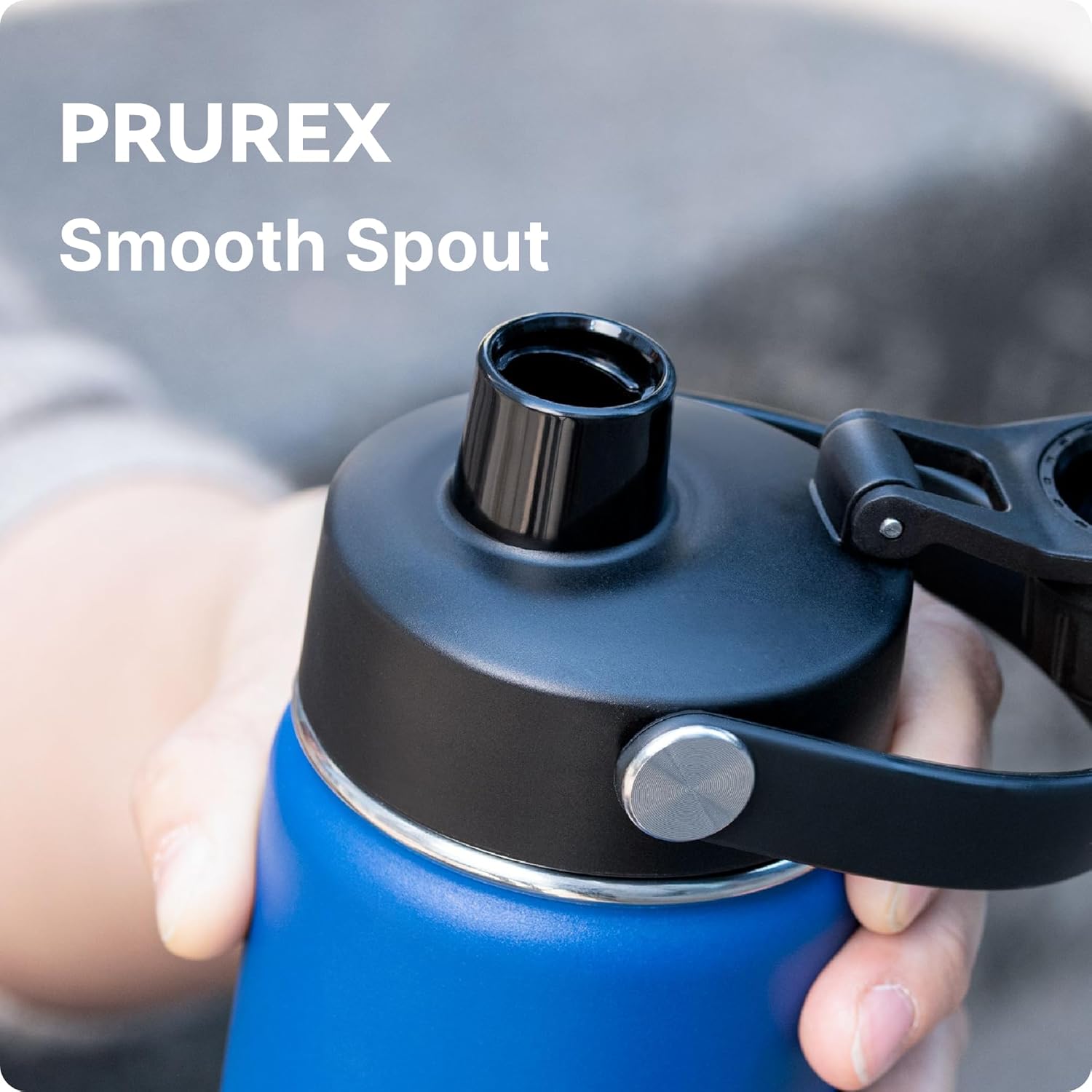 Replacement Spout Lid for Takeya Wide Mouth 18, 22, 24, 32, 40, 64oz, Water Bottle Lid with Carry Handle - Ideal for Gym & Sport - Image 3