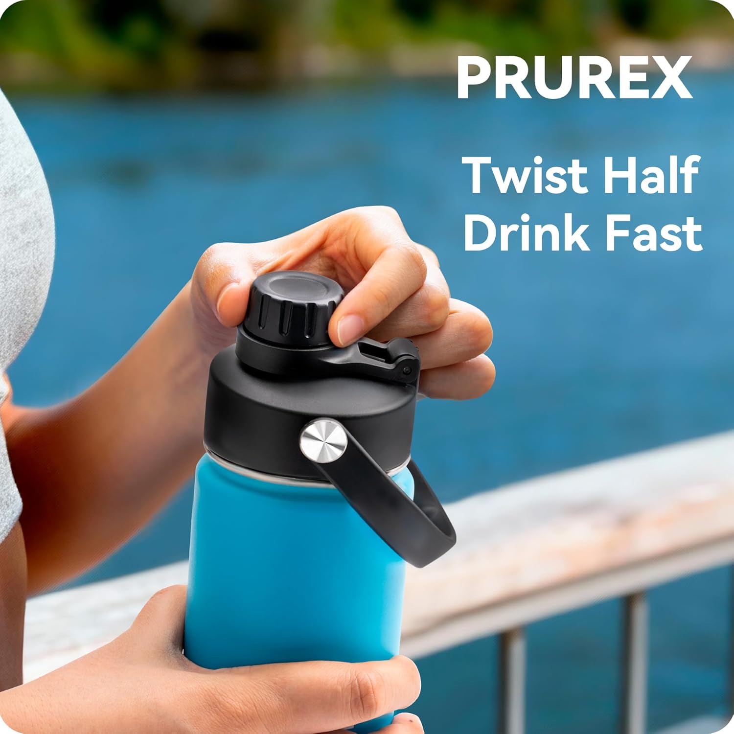 Replacement Chug Cap for ThermoFlask 14/1618/24/32/40 Oz Water Bottles, Wide Mouth Spout Lid, Dishwasher Safe - Ideal for Gym & Travel - Easy Sip - Image 3