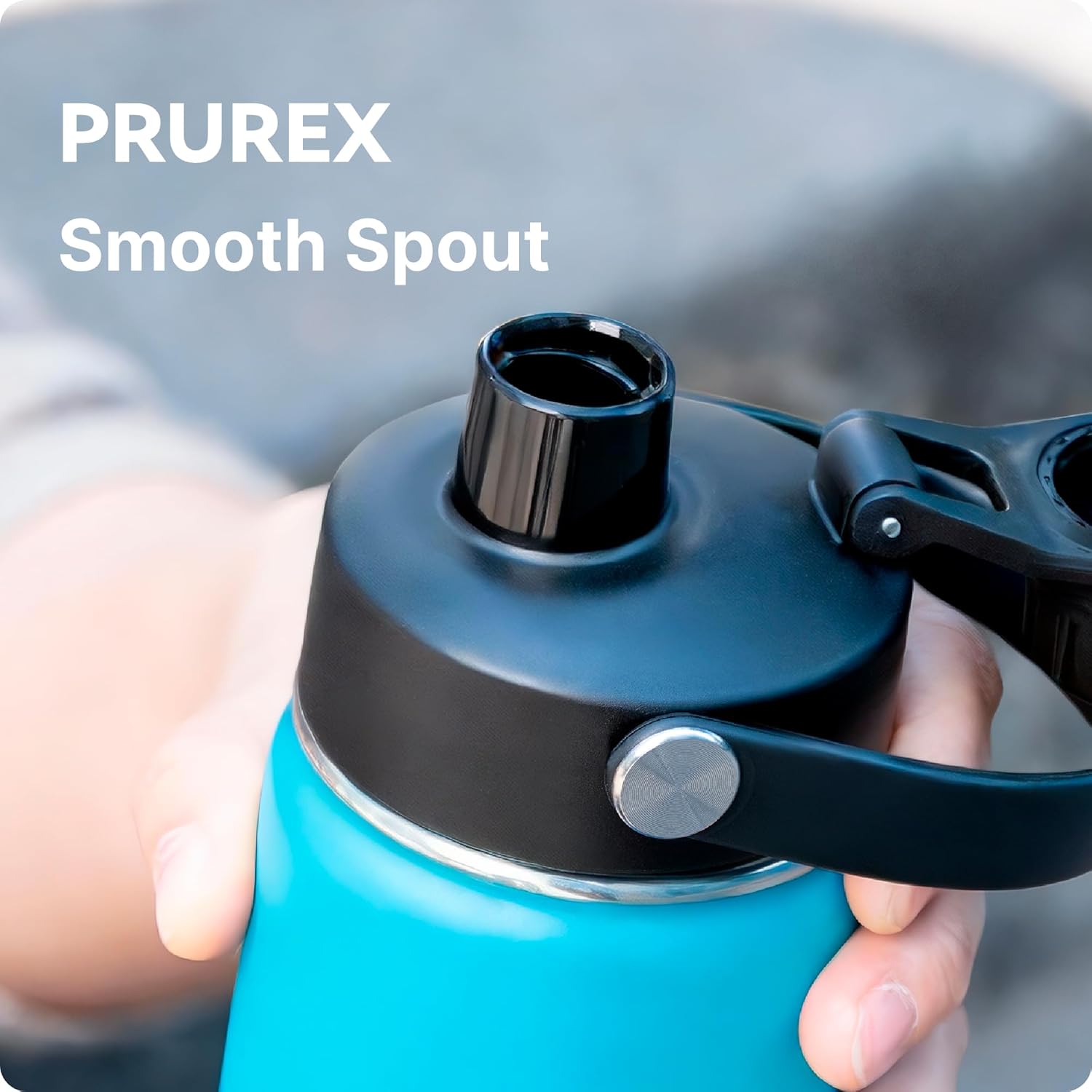 Replacement Chug Cap for ThermoFlask 14/1618/24/32/40 Oz Water Bottles, Wide Mouth Spout Lid, Dishwasher Safe - Ideal for Gym & Travel - Easy Sip - Image 4