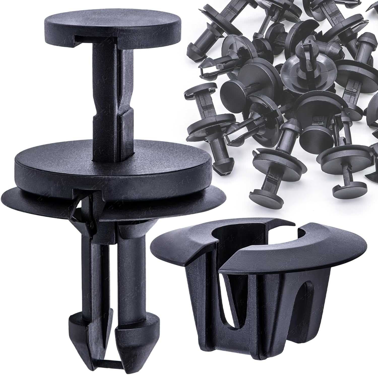 Rexka 15 Sets Silverado Bumper Clips Front Air Dam Deflector Retainer Clips Nut Grommet 15733971 15733970 Fits Chevy Trucks Suburban Tahoe Trailblazer GMC Canyon Savana Sierra Yukon Avalanche - Image 1