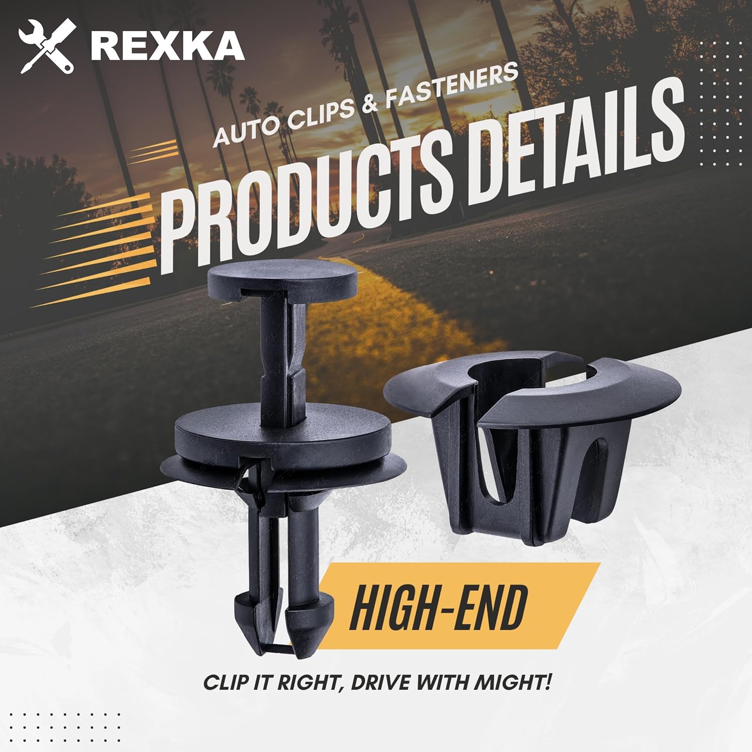 Rexka 15 Sets Silverado Bumper Clips Front Air Dam Deflector Retainer Clips Nut Grommet 15733971 15733970 Fits Chevy Trucks Suburban Tahoe Trailblazer GMC Canyon Savana Sierra Yukon Avalanche - Image 3