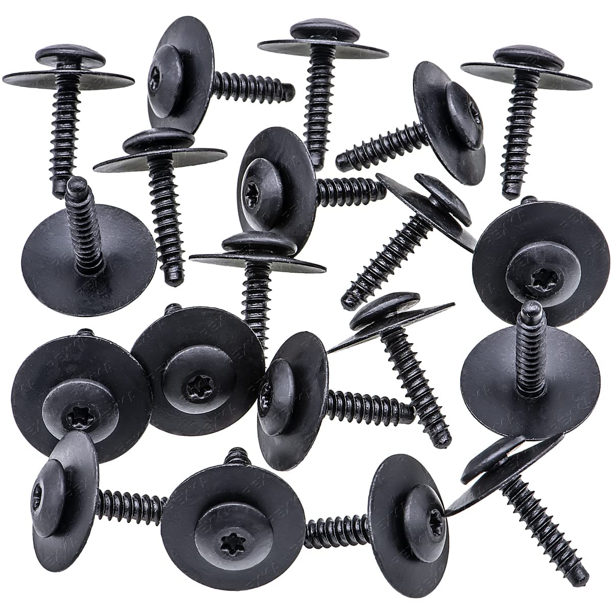 Rexka 20pcs Fender Liner Splash Shield Bolt Screw 11548270 Compatible with GM Chevrolet Camaro Colorado Cruze Equinox Impala Malibu Traverse Cadillac ATS CT6 CTS XT5 XTS - Image 2