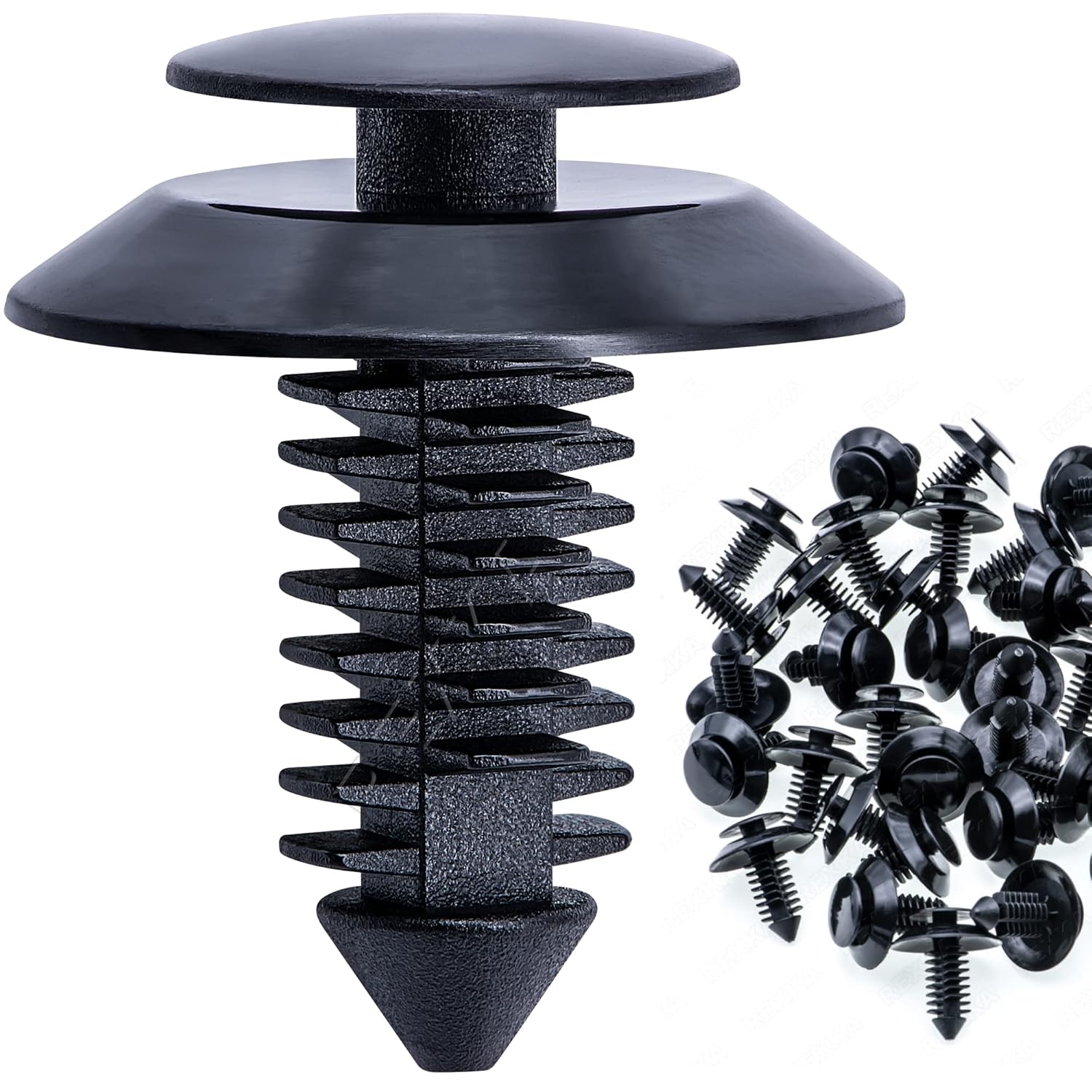 Rexka 50pcs Door Trim Panel Retainers Clips Fastener for Ford N801925-S Lincoln Mercury Bronco F150 Mustang F-250 F-350 - Image 1
