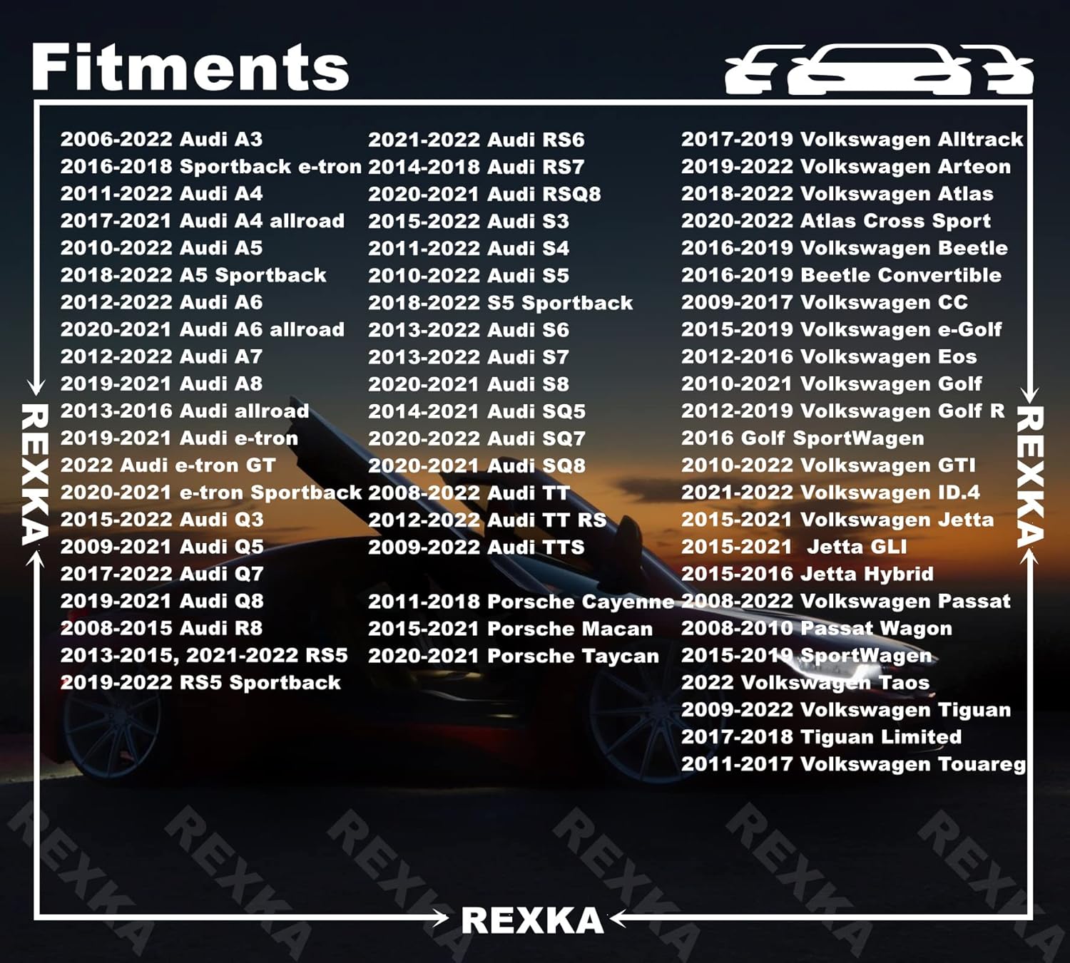 Rexka 30pcs T25 Fender Liner Splash Shield Bumper Cover Self Tapping Torx Screw Compatible with N90974701 Volkswagon Audi Porsche - Image 3