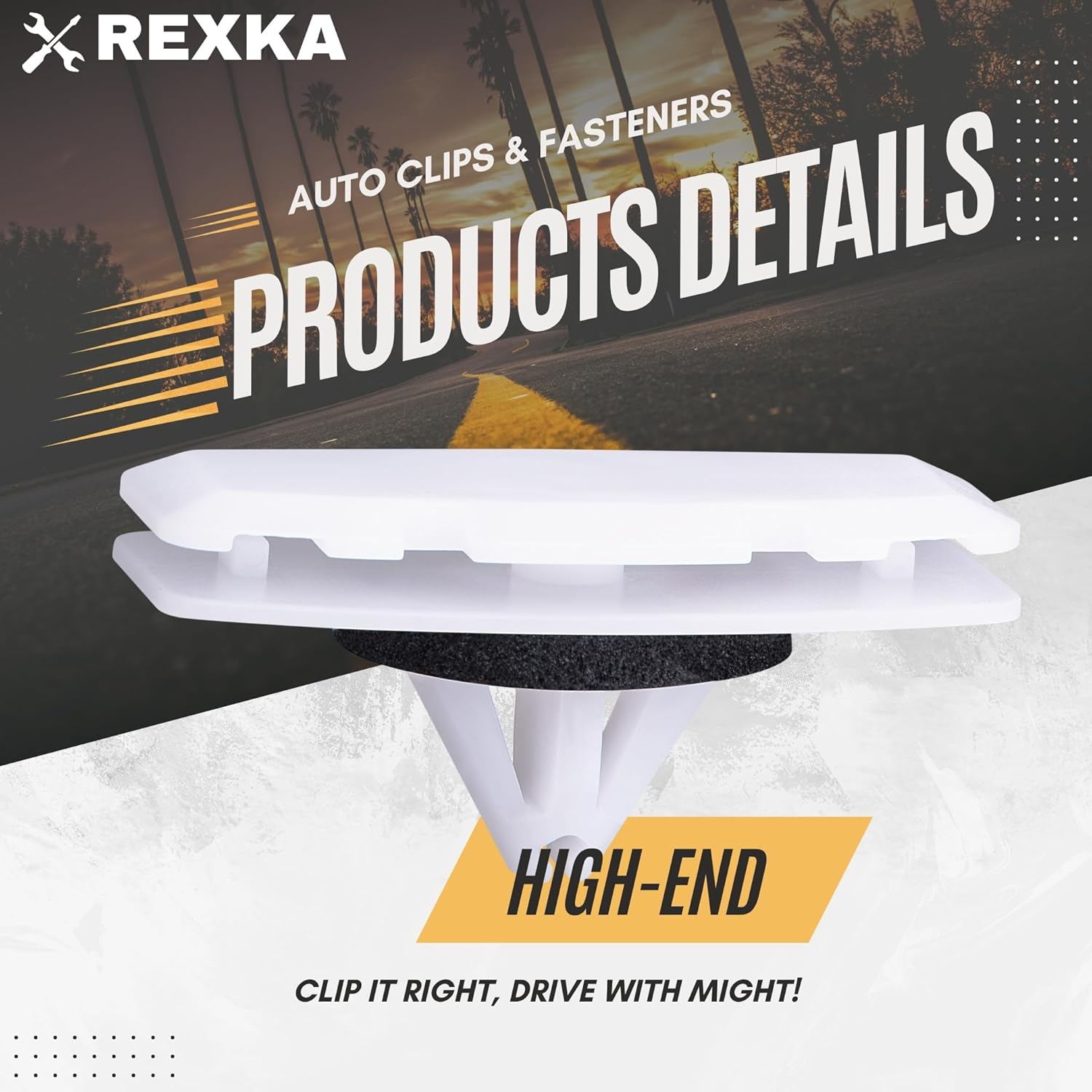 Rexka 25pcs Fender Flare Clips 68526185AA for 2018-2024 Wrangler JL & 2020-2024 Gladiator JT & RAM 1500 - Fits Jeep Fender Clips - Image 3