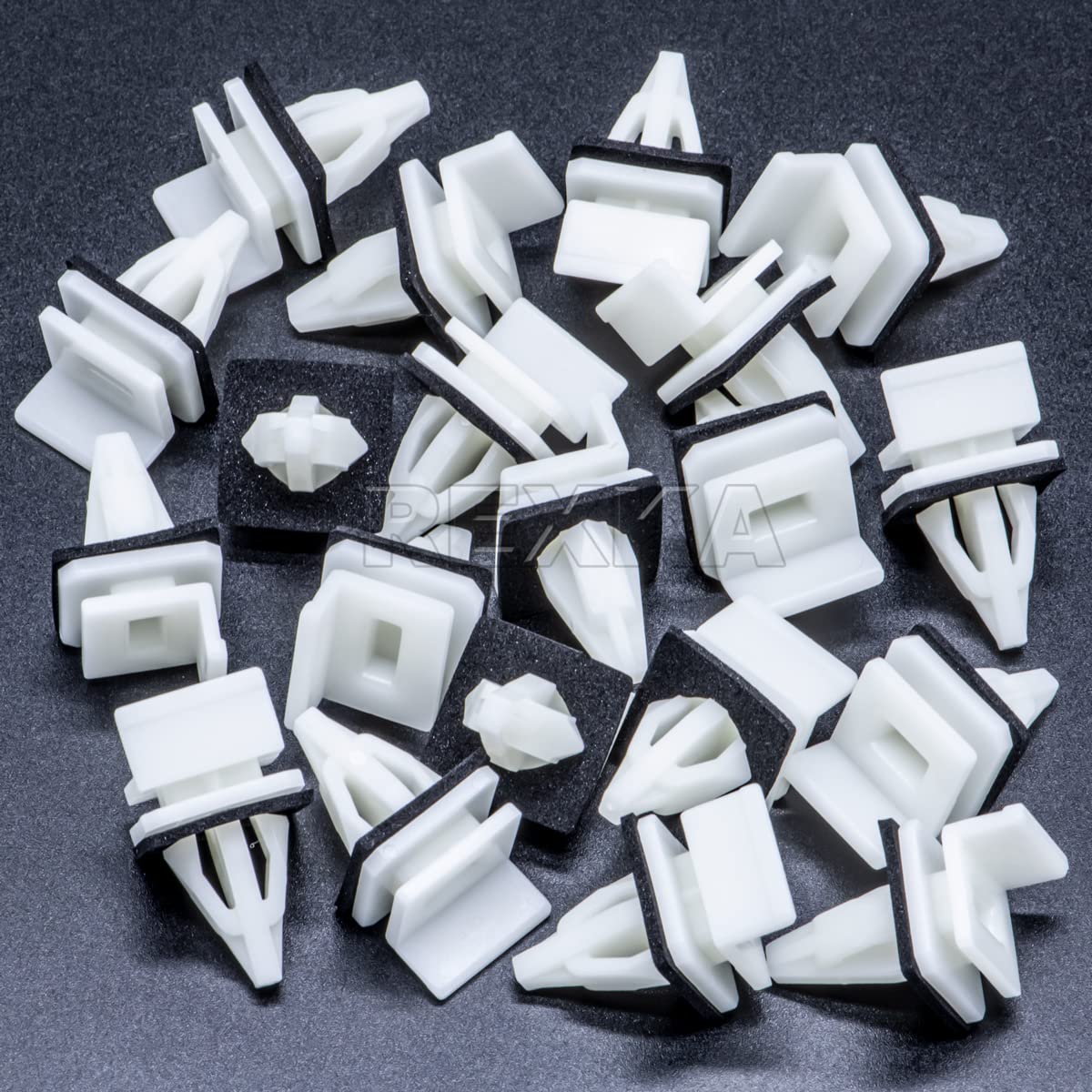 Rexka 20pcs Rocker Panel Moulding Clip for Honda Acura 91513-SM4-000 Accord, Civic, Civic Del Sol, Cr-v, Element, Odyssey, Pilot, Prelude, CL, Integra, Legend, MDX, RL, RSX, TL, TSX, Vigor - Image 2