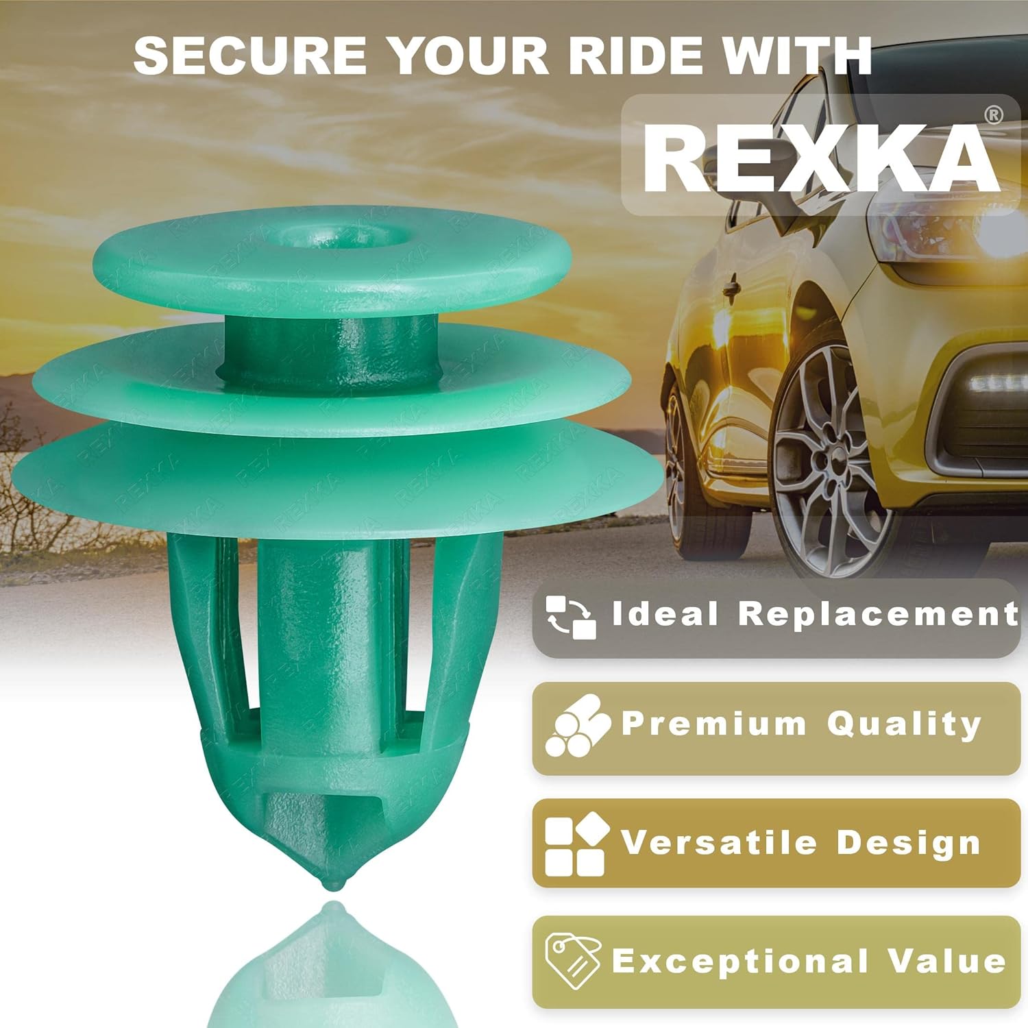Rexka 30pcs Door Panel & Interior Trim Retainer Clips 91560-SZW-003 for Honda Accord CR-V CR-Z Civic Odyssey Pilot 91560SZW003 - Image 4