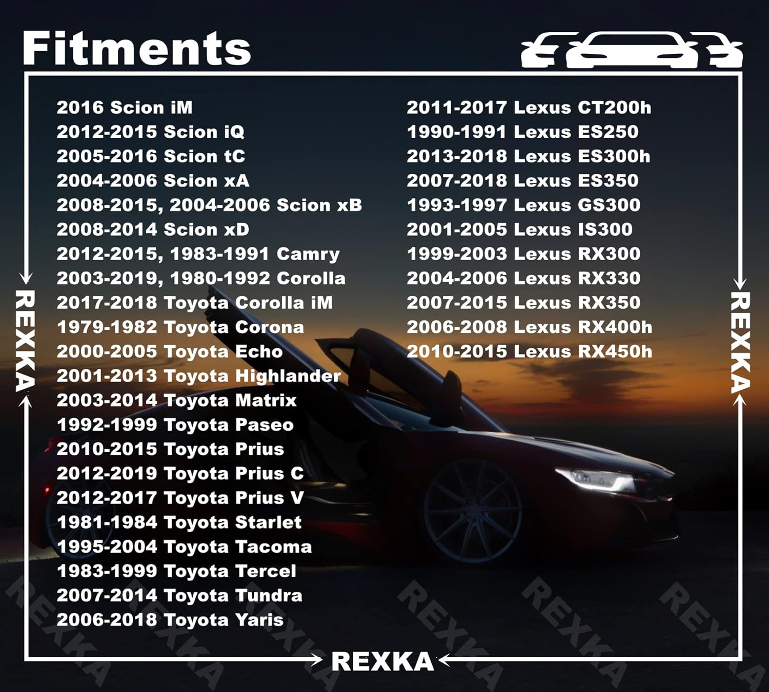 Rexka 40pcs Fender Liner Wheelhouse Liner Mud Guard Nylon Screw Grommet Nut Retainer Compatible with Toyota Lexus 90189-06013 Camry Corolla Highlander Tundra Tacoma Sequoia - Image 3