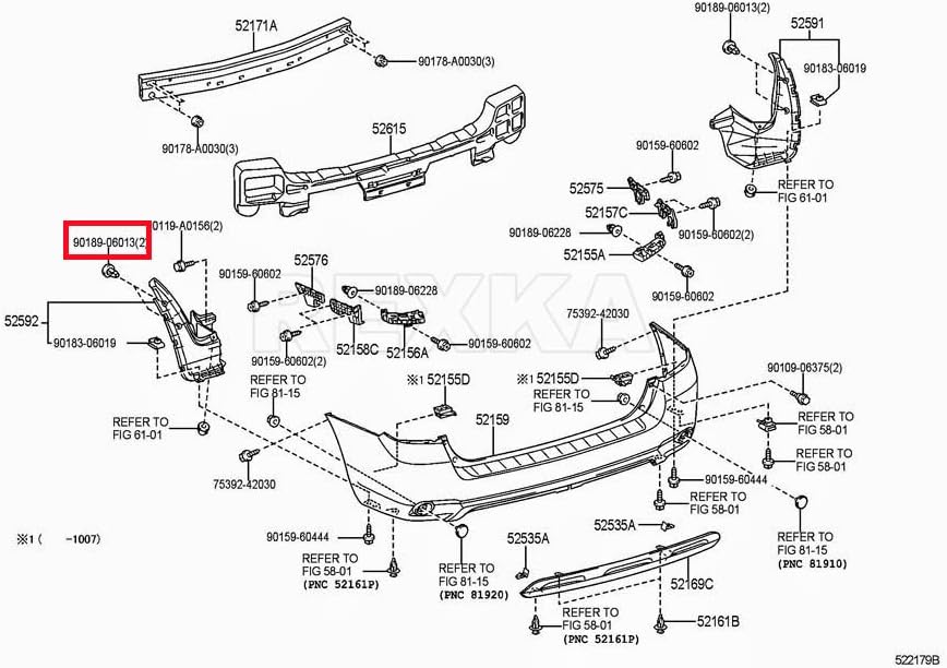 Rexka 40pcs Fender Liner Wheelhouse Liner Mud Guard Nylon Screw Grommet Nut Retainer Compatible with Toyota Lexus 90189-06013 Camry Corolla Highlander Tundra Tacoma Sequoia - Image 8