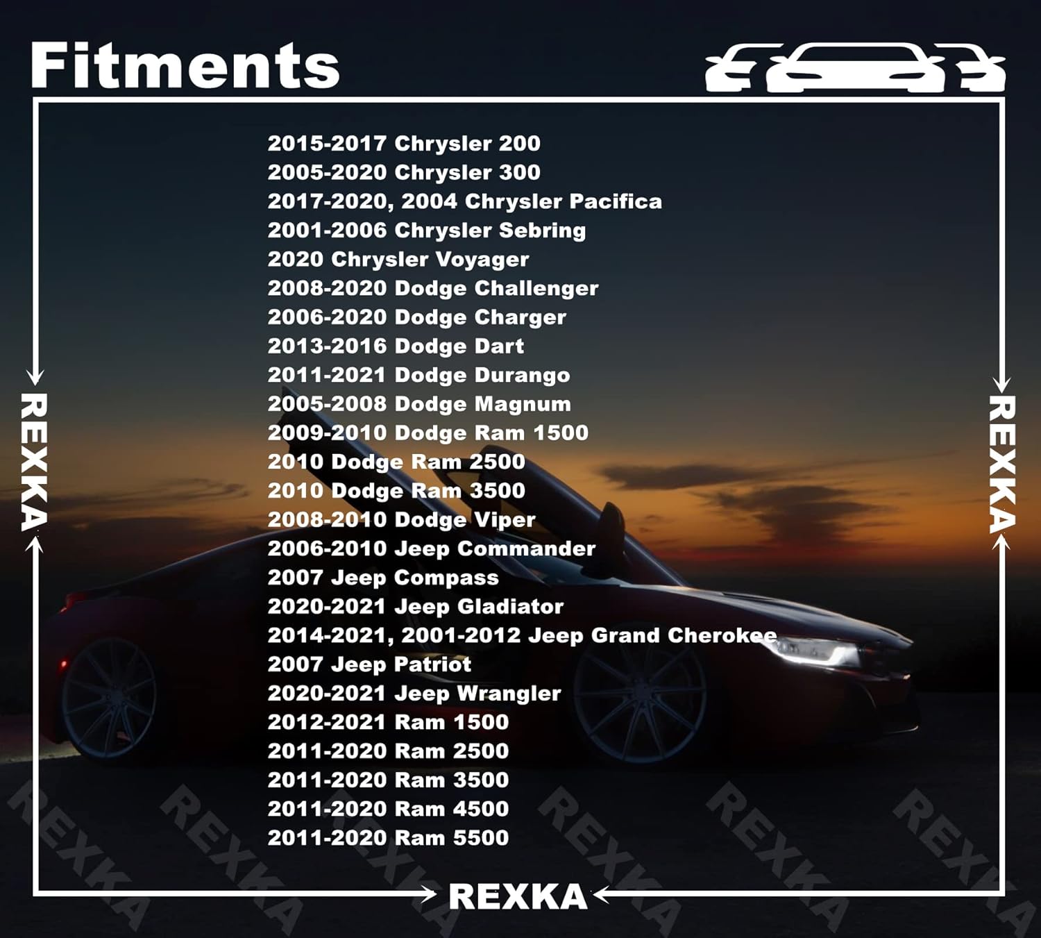 Rexka 30pcs Fender Liner Retainer Clips 6506293AA Compatible with Jeep Wrangler Grand Cherokee Commander Dodge RAM - Image 3