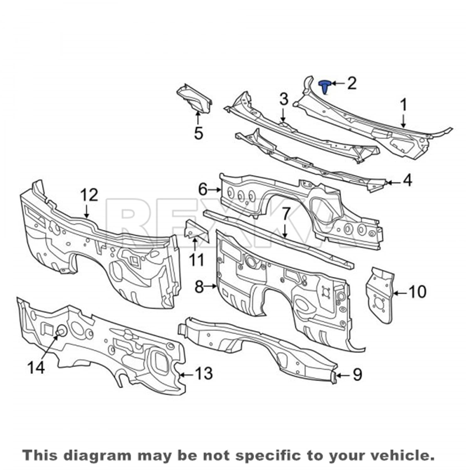 Rexka 30pcs Fender Liner Retainer Clips 6506293AA Compatible with Jeep Wrangler Grand Cherokee Commander Dodge RAM - Image 6