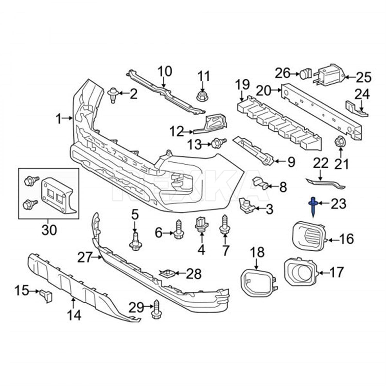 Rexka 10pcs Fuel Door & General Purpose Specialty Rivet Compatible with Toyota Lexus 90269-06017 90269-A0005 - Image 6