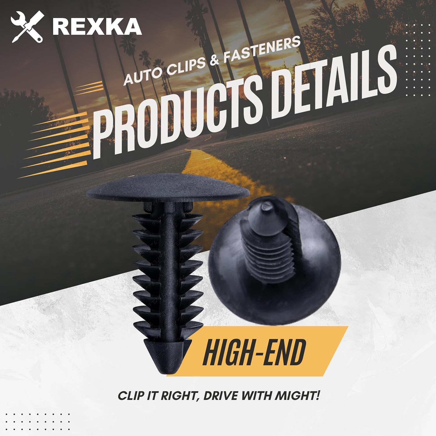 Rexka 30pcs Fender Bumper Shield Fender Liner Push Pin Retainer Clips 6030441 for Jeep Dodge Ram Chrysler - Image 3