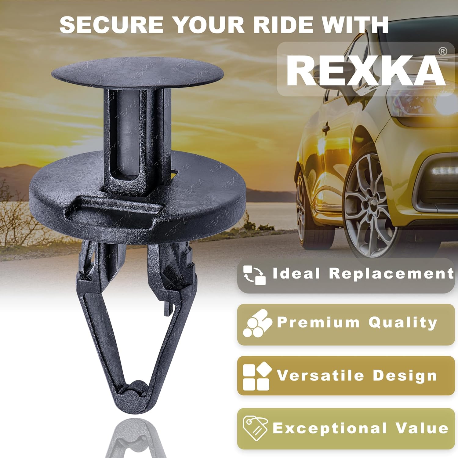 Rexka 40pcs Fender Flare Liner Radiator Bumper Air Dam Retainer Clip Pin Fastener for GM 11589292 Chevrolet, Chevrolet Trucks, Buick, Cadillac Trucks, Saturn, GMC Trucks - Image 4