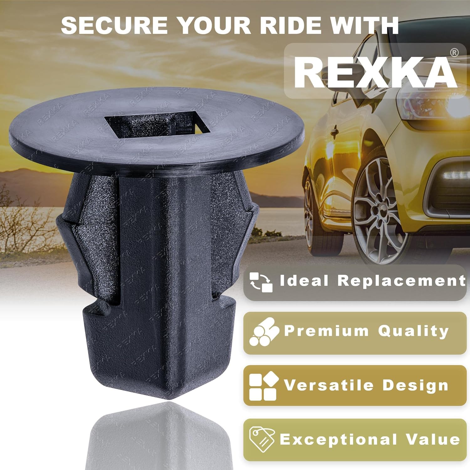 Rexka 30pcs Fender Liner Screw Grommet Compatible with Toyota Lexus 90189-06236 Highlander Prius Tundra LC500 RC200t RC300 RC350 - Image 4