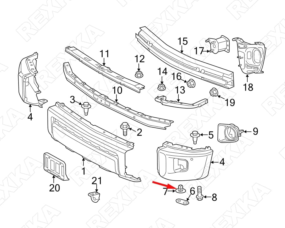 Rexka 30pcs Fender Liner Screw Grommet Compatible with Toyota Lexus 90189-06236 Highlander Prius Tundra LC500 RC200t RC300 RC350 - Image 6