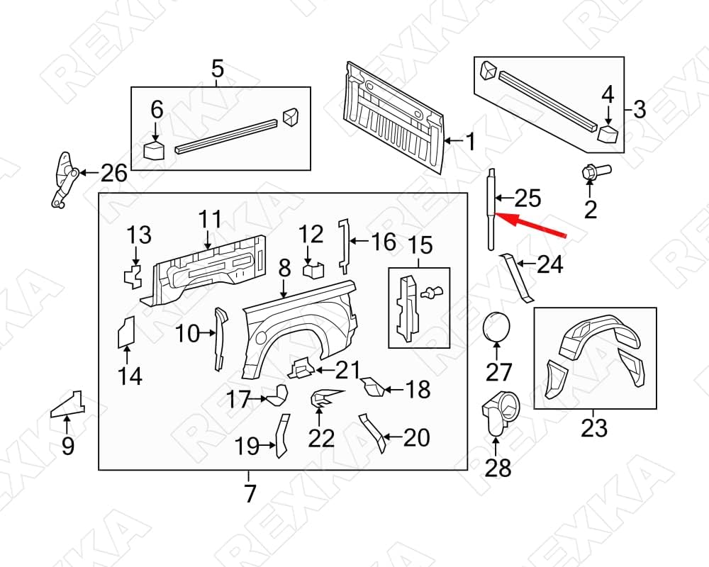 Rexka 30pcs Fender Liner Screw Grommet Compatible with Toyota Lexus 90189-06236 Highlander Prius Tundra LC500 RC200t RC300 RC350 - Image 8