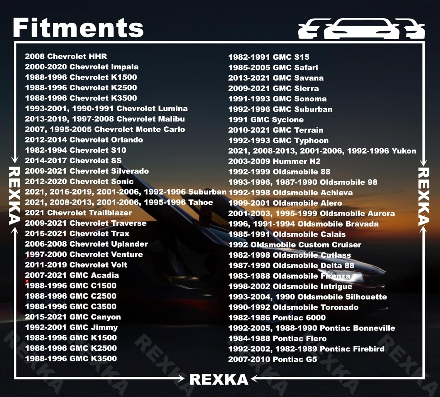 Rexka 30pcs Cowl Grille Bumper Retainers Pins Wheelhouse Liner Rivet Push Type Retainer Clips 17/64