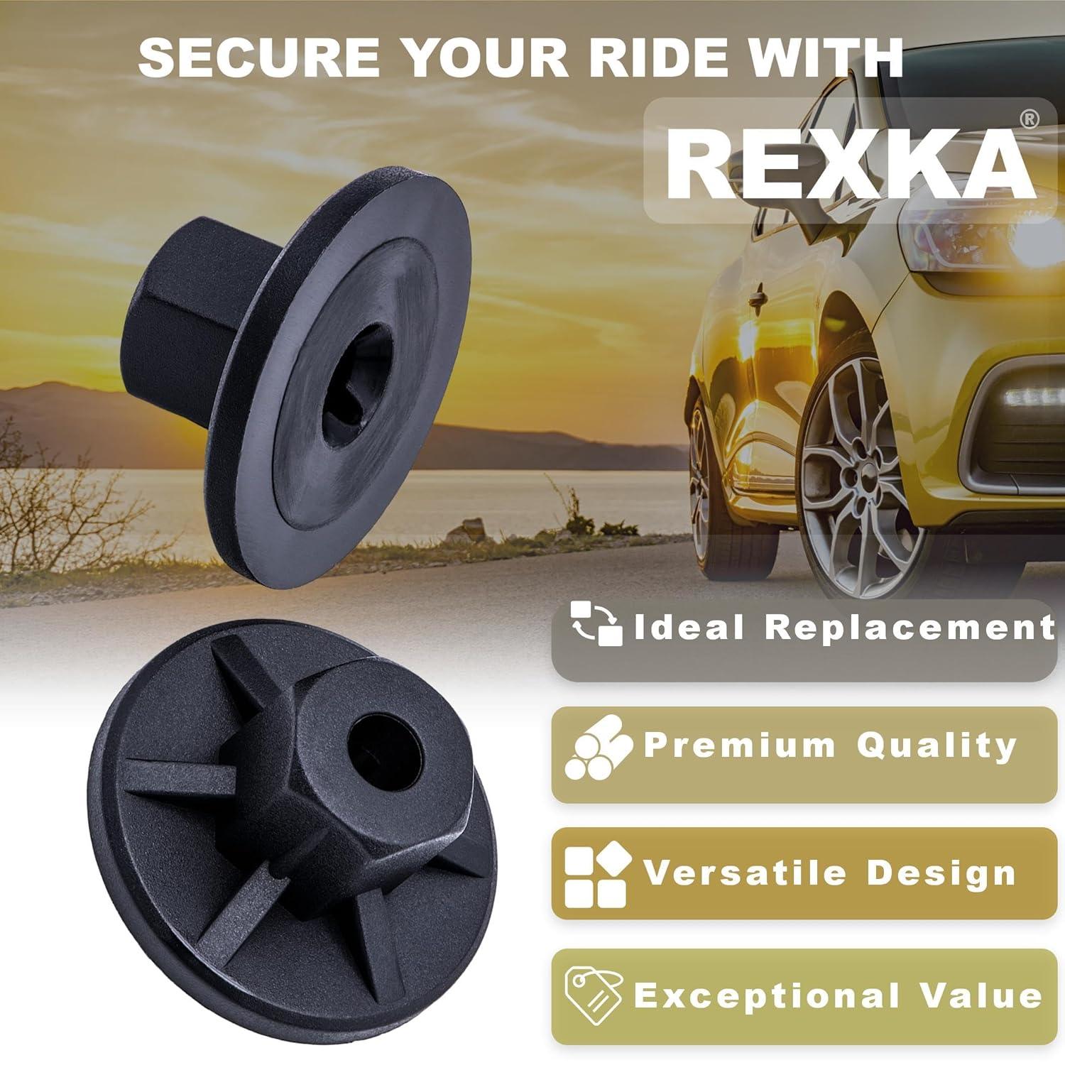 Rexka 30pcs Fender Liner Splash Shield Under Cover Nut for Audi Volkswagon Porsche N90757901 N90352101 - Image 4