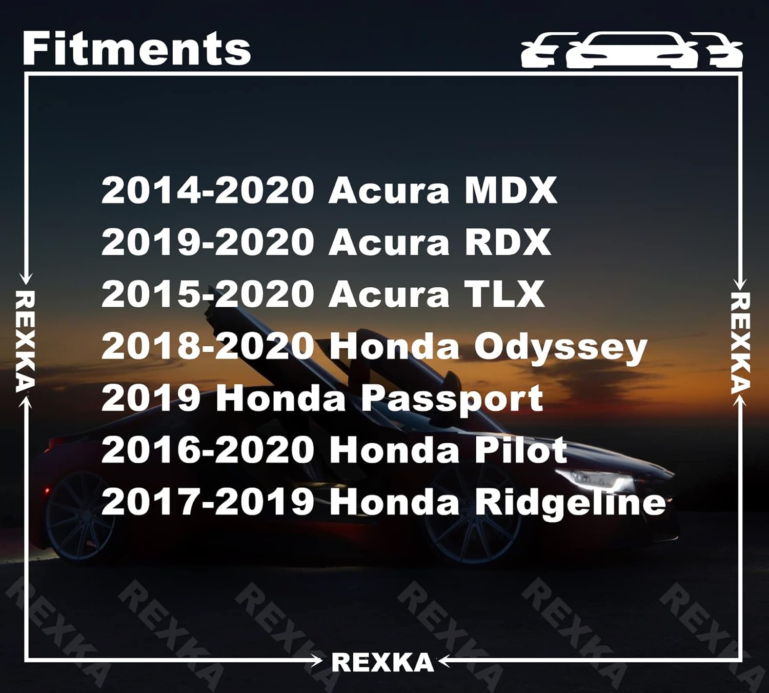 Rexka 30pcs Striker Engine Cover Retainer Clip & Grommets Kit for Honda Acura Odyssey, Pilot, Ridgeline Acura MDX, RDX, TLX 91548-TZ5-A02 91547-TZ5-A02 91548TZ5A02 91547TZ5A02 - Image 3