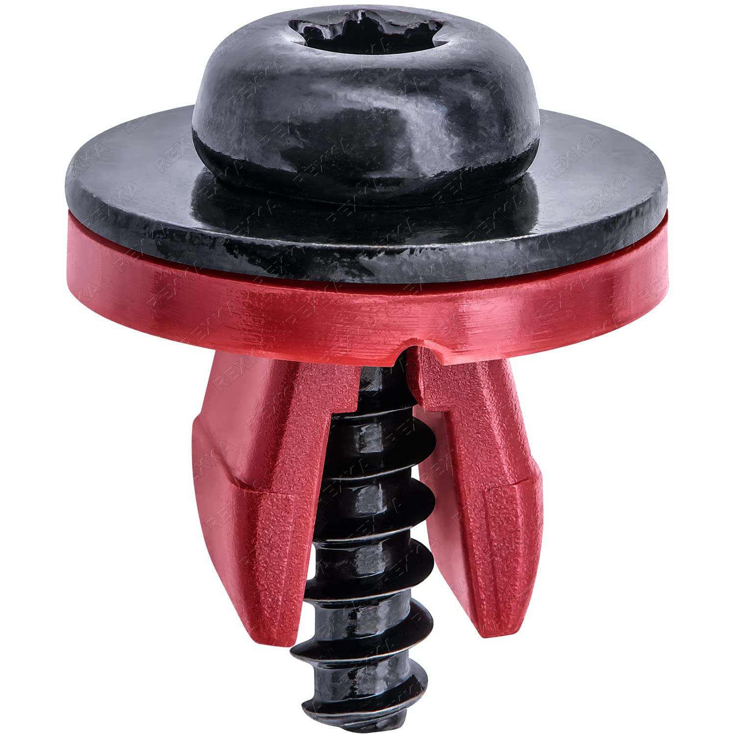 Rexka 20 Sets Engine Splash Shield Screws for Ford - T30 Torx Head Bolts and Grommets for Undertray Engine Fender Liner Deflector Grille for Ford Escape F-150 Edge Focus Fusion C-Max S-Max Lincoln - Image 1