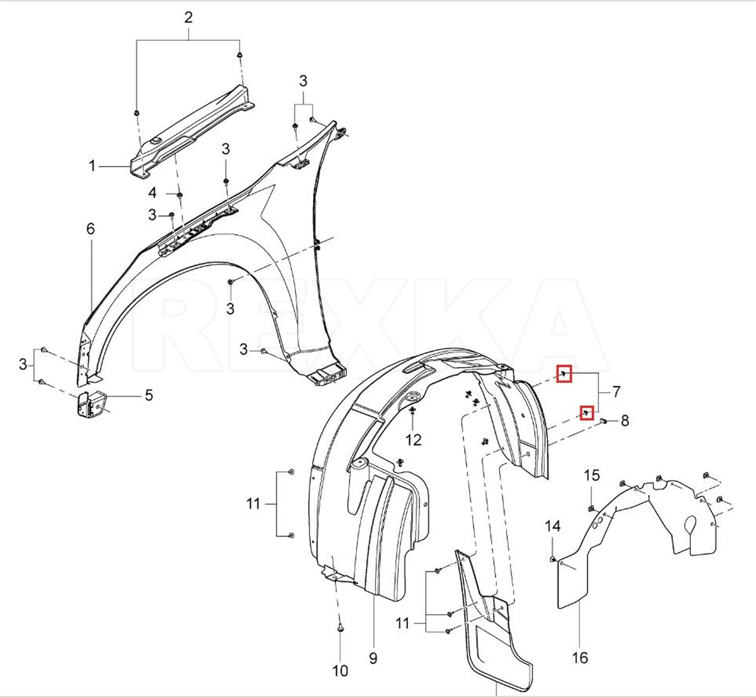 Rexka 30pcs M4.2-1.4mm Bumper Cover Fender Liner U Nut Clips 11609952 for GM Chevy Hummer Buick Cadillac Saturn Cadillac GMC Trucks - Multipurpose - Image 5