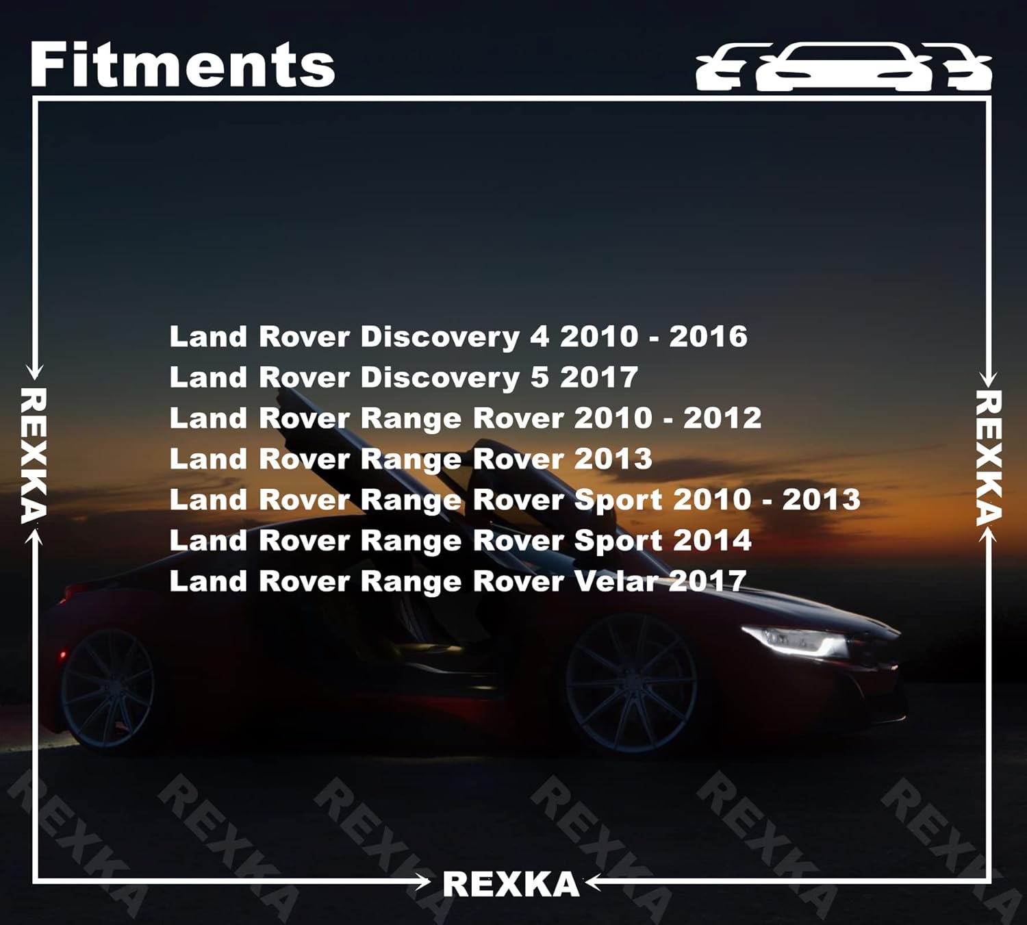 Rexka 10pcs Bumper Cover Retainer Tow Bracket Cover Body Liner Twist to Lock Retainer Clip for Land Rover LR012844 Discovery LR4 Range Rover Sport Velar - Image 3