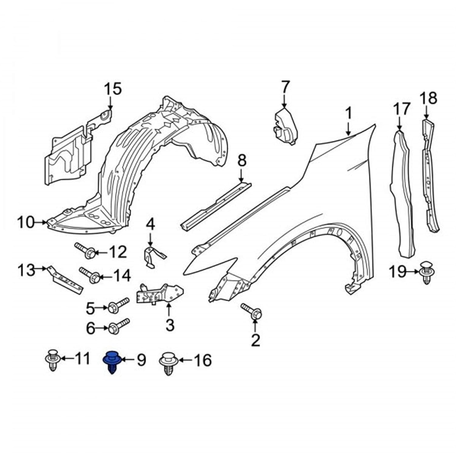 Rexka 20pcs Quarter Trim Panel Retainer Clip GJ2168885B02 for Mazda 6 Mazda 3 2 5 626 CX-3 CX-30 CX-5 CX-7 CX-9 Miata Millenia MPV MX-5 MX-6 Protege - Image 5