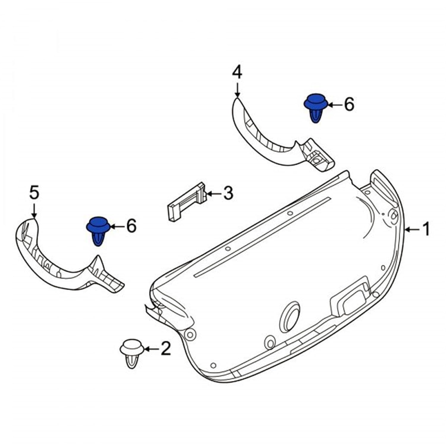 Rexka 20pcs Quarter Trim Panel Retainer Clip GJ2168885B02 for Mazda 6 Mazda 3 2 5 626 CX-3 CX-30 CX-5 CX-7 CX-9 Miata Millenia MPV MX-5 MX-6 Protege - Image 6