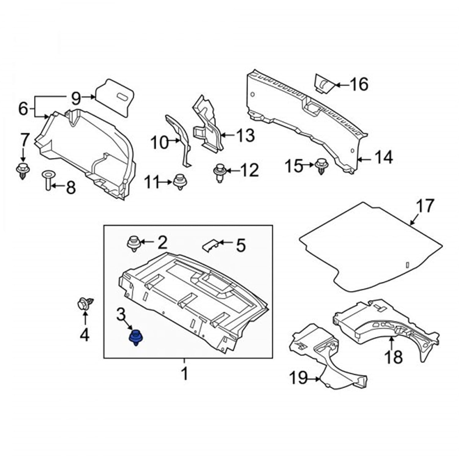 Rexka 20pcs Quarter Trim Panel Retainer Clip GJ2168885B02 for Mazda 6 Mazda 3 2 5 626 CX-3 CX-30 CX-5 CX-7 CX-9 Miata Millenia MPV MX-5 MX-6 Protege - Image 7