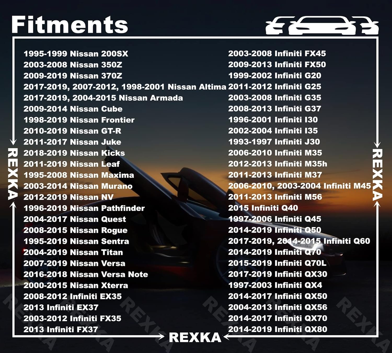 Rexka 10pcs M6-1.0 X 20mm Hex Head Sems Bolt W/Dog Point for Nissan Infiniti 08146-6162H - Multipurpose - Headlamp Fender Liner Splash Shield Bumper Cover Radiator Support Splash Shield - Image 3