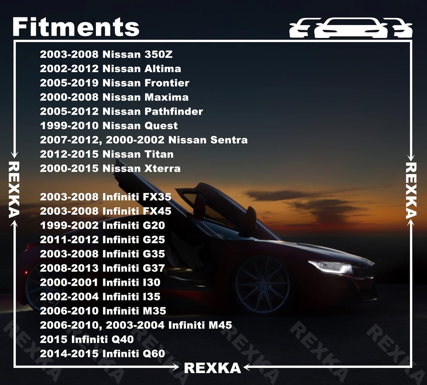 Rexka 20pcs Door Trim Panel Clips Compatible with Nissan Infiniti 01553-09791 350Z Altima Frontier Maxima Pathfinder Quest Sentra Titan Xterra - Image 3