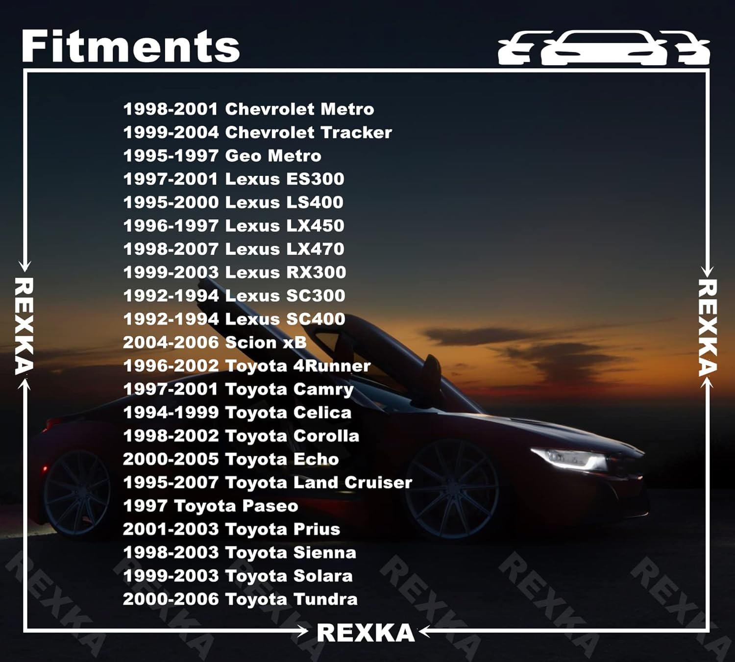 Rexka 25pcs Front & Rear Door Trim Board Retainer Clips Compatible with Toyota Lexus 67771-12050 GM 30006620 - Image 3