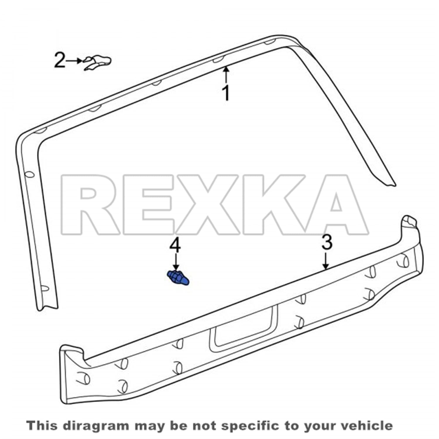 Rexka 25pcs Front & Rear Door Trim Board Retainer Clips Compatible with Toyota Lexus 67771-12050 GM 30006620 - Image 6