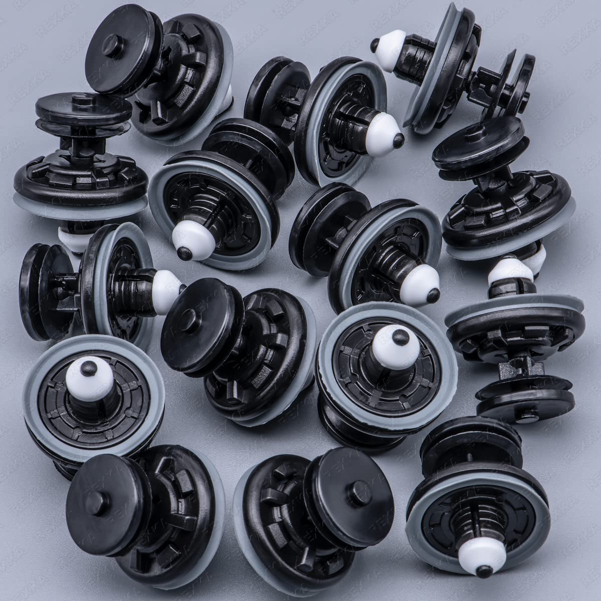 Rexka 15 pcs Interior Door Panel Trim Retainer Clips 6Q0-868-243 for VW Audi A4 A6 A8 GTI Jetta Passat Tiguan 6Q0868243 - Image 1