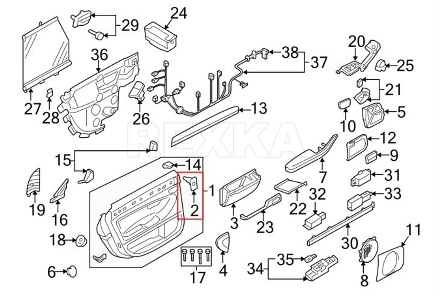 Rexka 15 pcs Interior Door Panel Trim Retainer Clips 6Q0-868-243 for VW Audi A4 A6 A8 GTI Jetta Passat Tiguan 6Q0868243 - Image 6